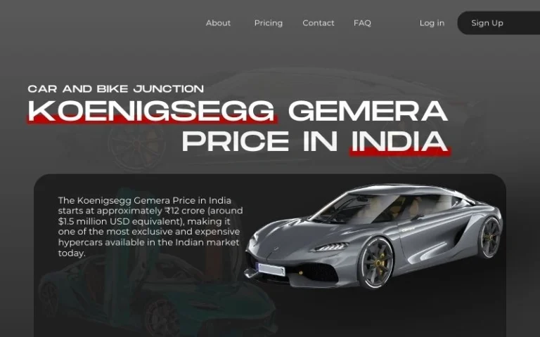 Koenigsegg Gemera Price in India