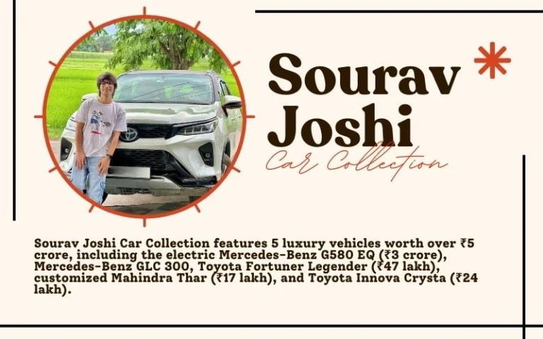 Sourav Joshi Car Collection