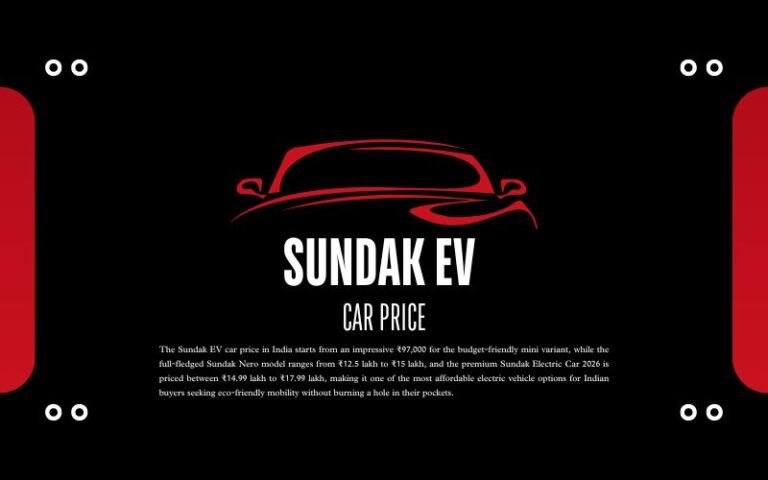 Sundak EV Car Price