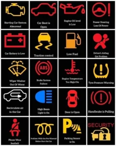 Car Dashboard Signs